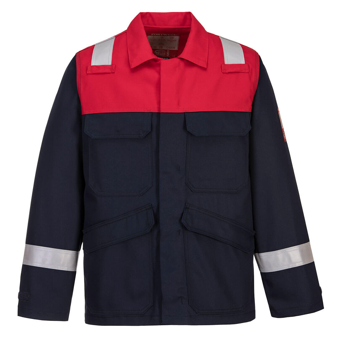 Veste Bizflame Plus ROUGE/BLEU