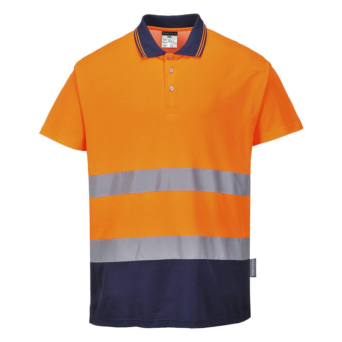 Polo coton comfort HAUTE VISIBILTE /JAUNE-ORANGE