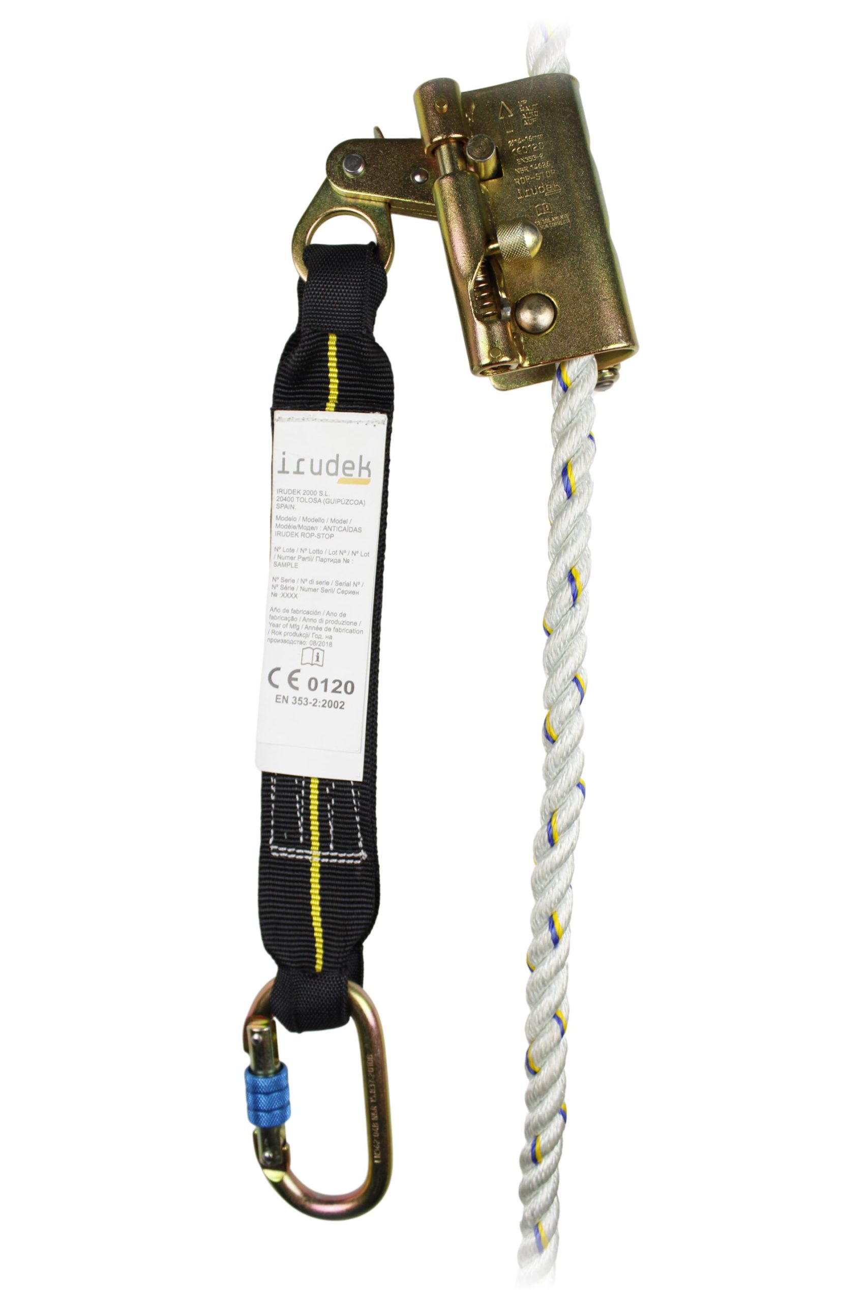 Dispositif antichute coulissant sur corde Irudek Cobra 14 mm